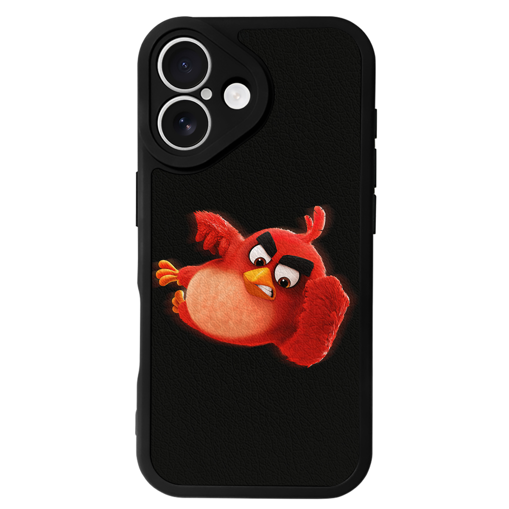 （画像用） Angry Birds アングリーバード 【iPhone 16シリーズ対応】シリコンスマホケース（レザー調） 材質：シリコン